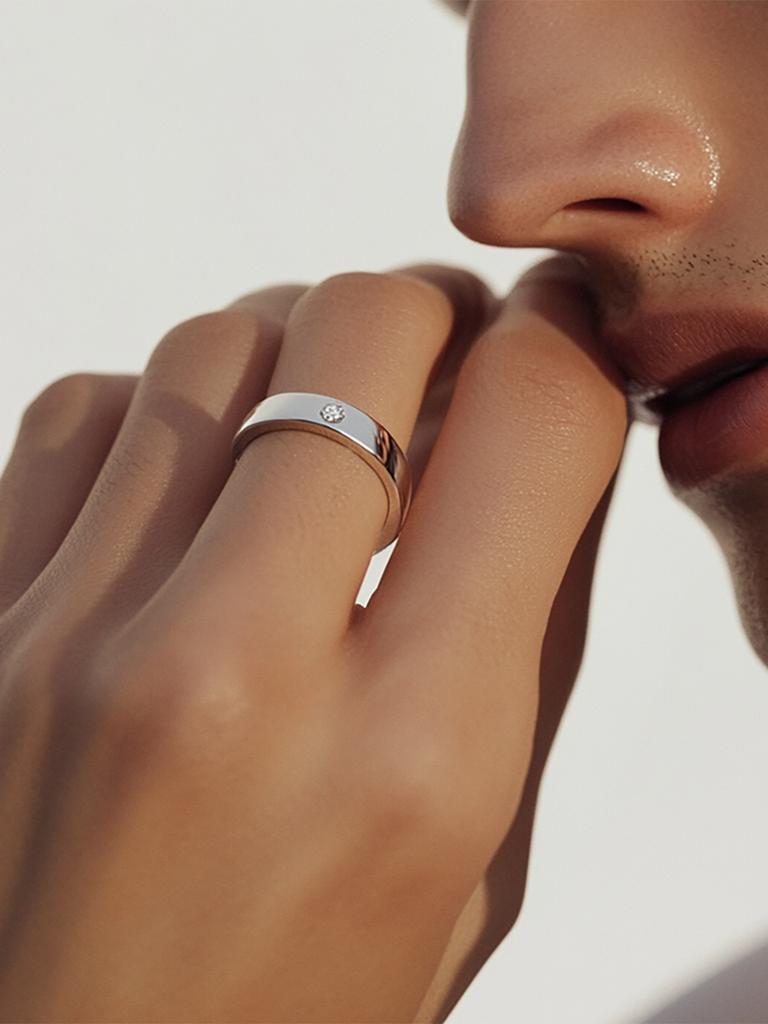 Jubiler One-Point Couple Ring