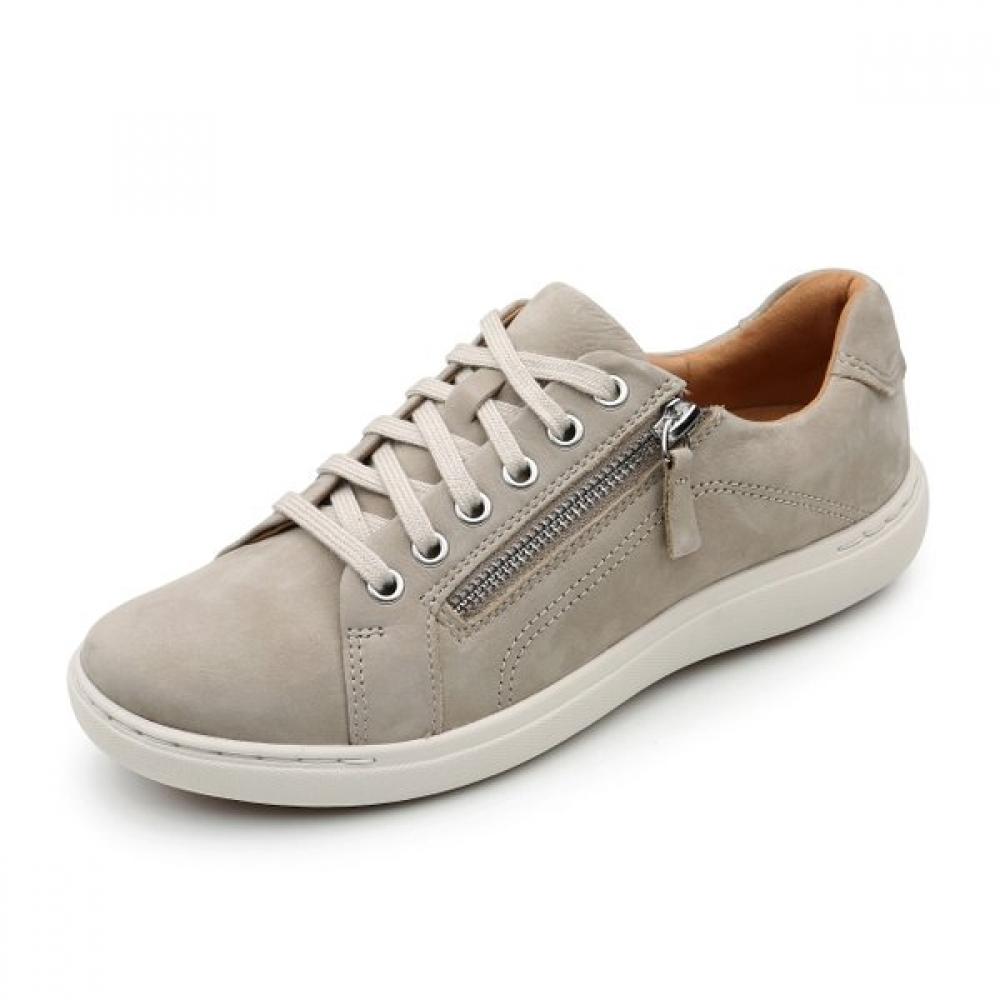 Kumkang Women Zipper Cushion Casual Shoes Claoxc5816wf7 225/Grey