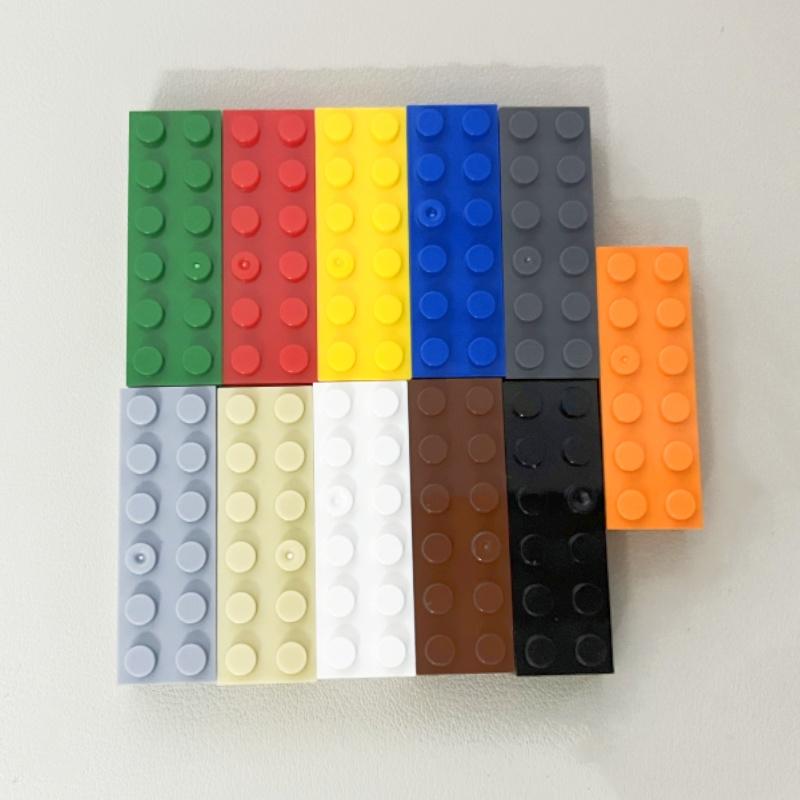 44237 2456 Stein 2 x 6 Steine Kollektionen Großhandel Modular GBC Spielzeug Für Technic MOC Set 1 Stück Verkauf Gebäude Steine