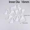 10pcs Plastic Thickening Hook For Suit Locker Shelf Wardrobe Hook Fittings DIY Party Supplies Children Tent Game Room Joints