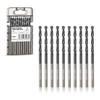 toolant Cobalt Drill Bit Set for Metal and Steel (Pro), Titanium Aluminum Nitride Coated (TiAlN) with Point Tip, for Hardened Metal, Stainless Steel,