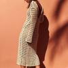 Latest Spring and Summer Hollow Sweater Long-sleeved Sexy Vacation Beach Bikini Hollow Blouse
