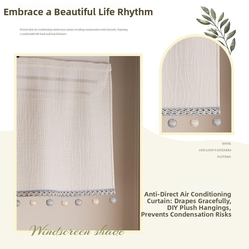 Washable Air Conditioner Windshield Curtain Air Conditioner Dustproof Curtain Indoor Decoration