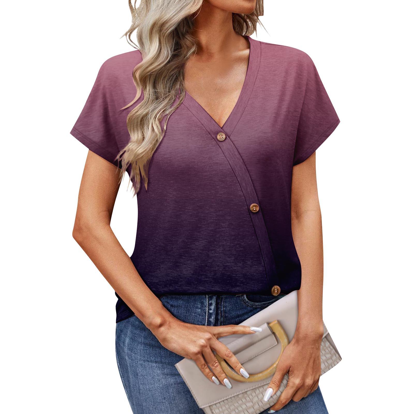 

Женские летние топы, повседневные, с оборками, коротким рукавом, круглым вырезом, свободные, плиссированные футболки L чёрный