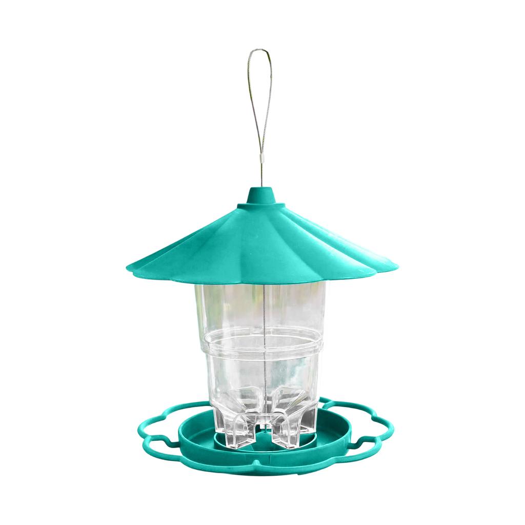 Hanging Wild Bird Feeder, Large Capacity Retractable Outdoor Bird Feeding Station With  Roof