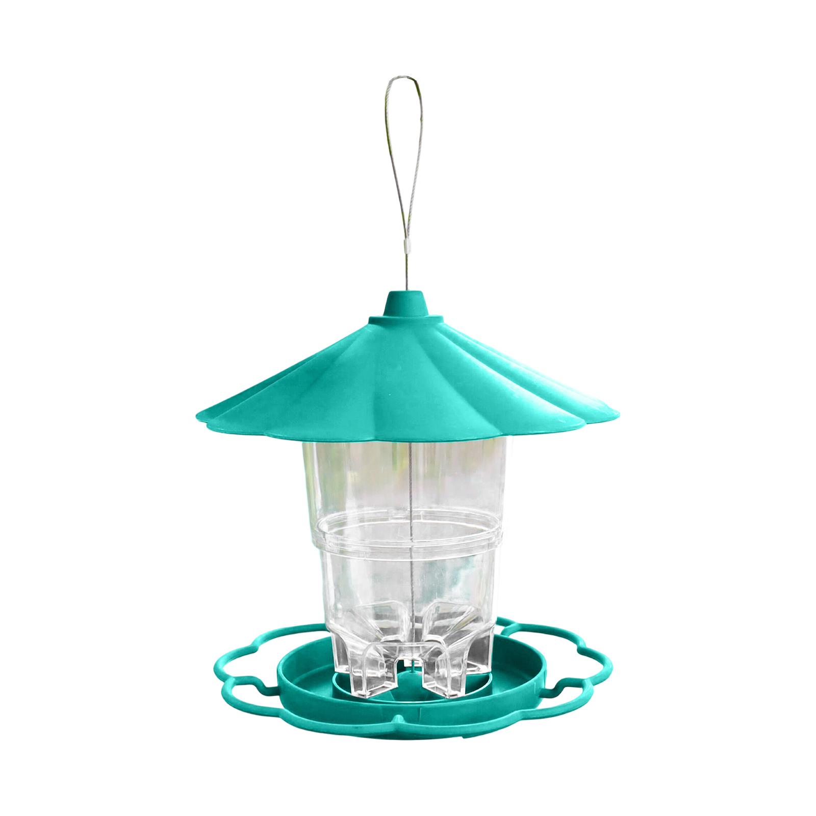 

Hanging Wild Bird Feeder, Large Capacity Retractable Outdoor Bird Feeding Station With Roof One Size