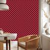 Heart Wallpaper Red, Light Gray and Coral 50x1000