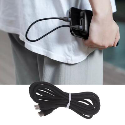 Durable Type C To Type C Charging Cable 66W Soft Braided Male To Male Quick Charge Line for Mobile Devices 25CM