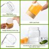 2oz Glass Shot Bottles with Caps, Borosilicate Glass Juice Shot Bottles,Reusable Shot Glass with Lids for Juicing Ginger Shots