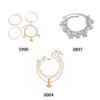 Beach Vacation Metal Starfish Pendant Anklet, Minimalist Multi-Layer Pearl Beaded Foot Jewelry For Women