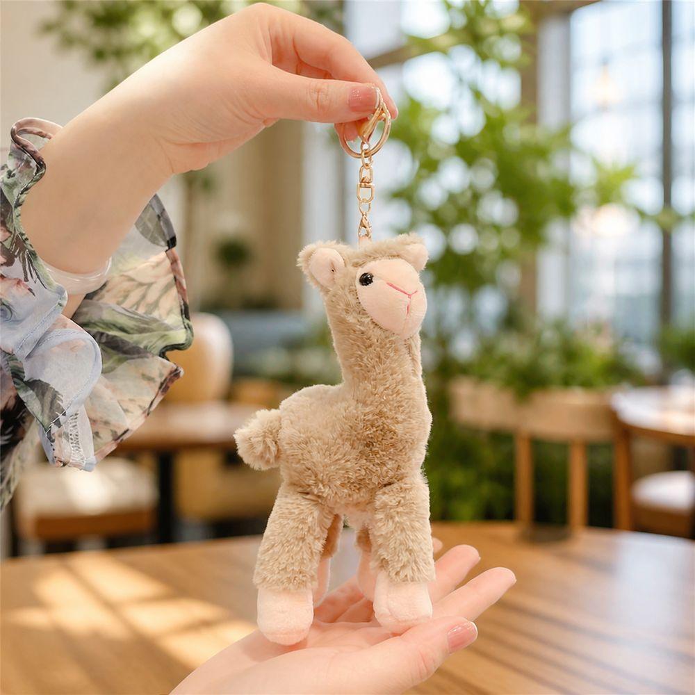 Cute Alpaca Bag Charm Mini Alpaca Plush Pendant New Alpaca Plush Keychain for Women