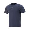 Plain Minimalist Sports Casual Round Neck Pullover Short Sleeve T-Shirt Men Tops Ink-Blue ATSV071-6