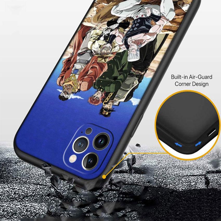 LO56 JoJos Bizarre Adventure Soft Shell Phone Case for Xiaomi Poco C40 C50 C51 C55 C65 C71 C75 F3 F5 F6 F7 M2 M3 Pro Ultra