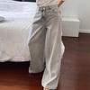 High Waist Straight Jeans Damen Locker Lässig Denim Hose Tägliche Straßenhose