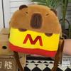 Capybara peluş sırt çantası Kawaii moda peluş bebek kürk çanta çocuk çantası omuzdan askili çanta Mini sırt çantası çanta kız arkadaşı için hediyeler