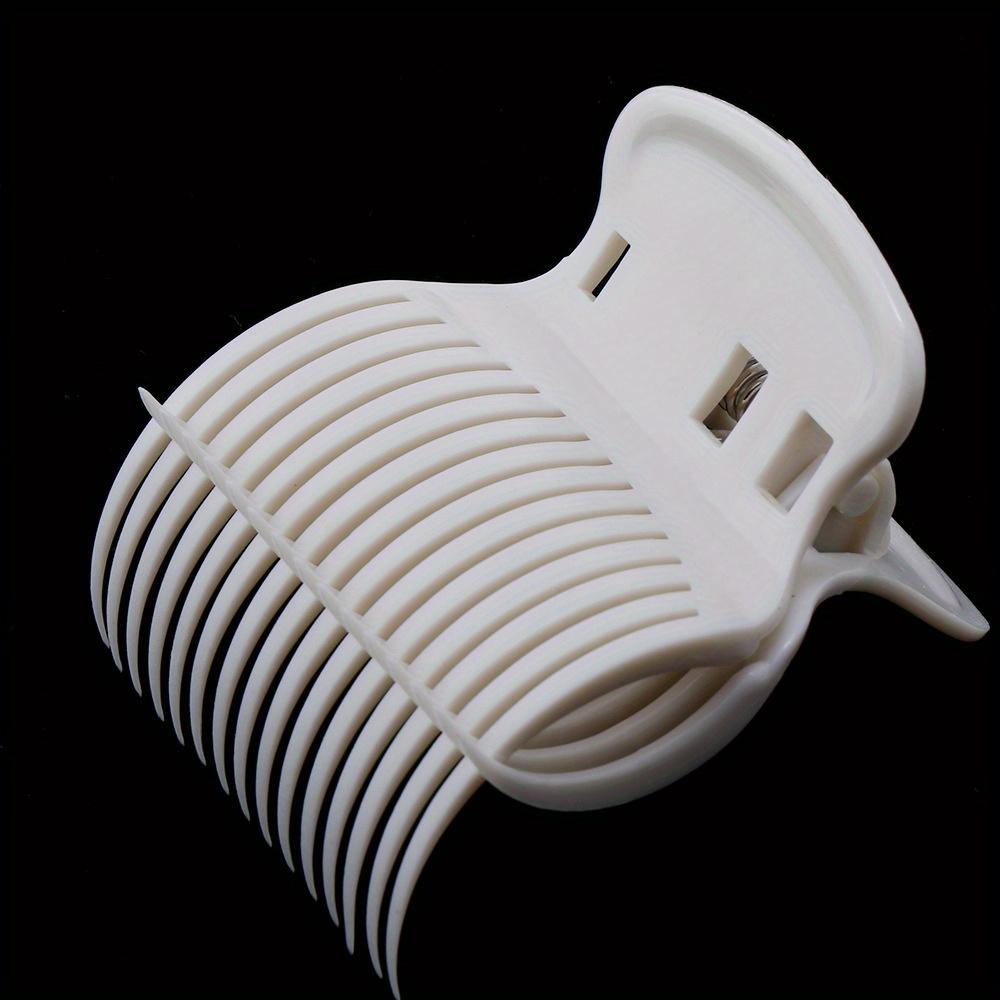 Pacote com 12 Bigudis Profissionais de Salão - Bigudis Manuais de Plástico Durável com Design Ergonômico e Presilhas Seguras para Textura de Cabelo Normal, Casa