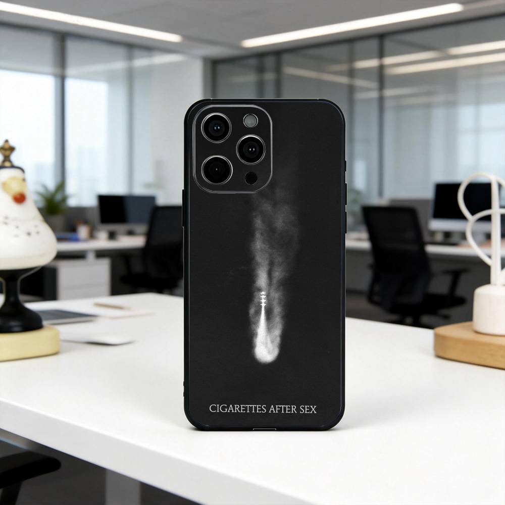 C-Cigarettes A-After Sex Abstract Band  Phone Case For iPhone 17,16,15,14,13,12,11 Plus,Pro Max,XS,Soft Silicone Black Cover