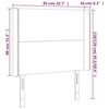 VidaXL Tête de Lit à LED Meuble de Chambre à Coucher Accessoire de Lit Simple Tête de Cadre de Lit Intérieur Blanc 3123841