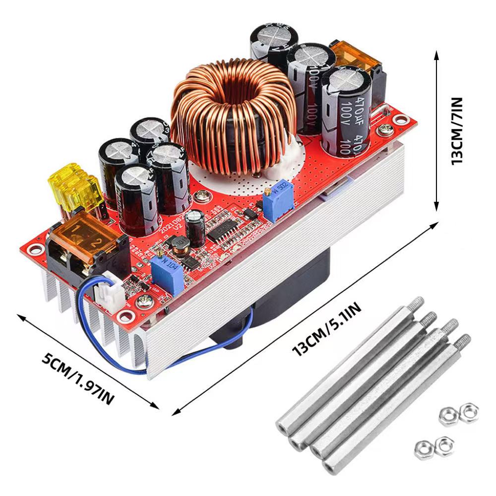 1200/1500/1800W DC-DC Boost Converter DC10-60V 20/30/40A Boost Constant Current Module Adjustable Voltage