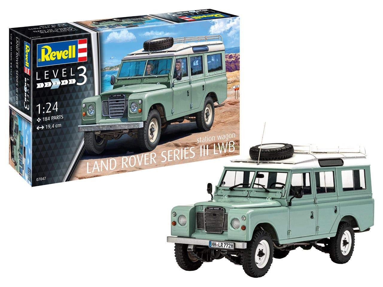 

Немецкая модель Revell Land Rover Series III из пластика 07047 1/24 белый