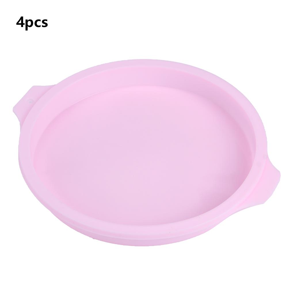 8 Inch Silicone Round Shape Cake Mold Baking Tray Plate Accessories for Colorful Cake