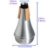 Trumpet Mute,Lightweight Aluminum Mini Trumpet Practice Mute Silencer for Jazz,Beginners and Students