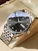 CARNIVAL Automatic Mechanical Watch for Men Original Classic Elegant Men Waterproof Wristwatches Digital Week Date Display Clock