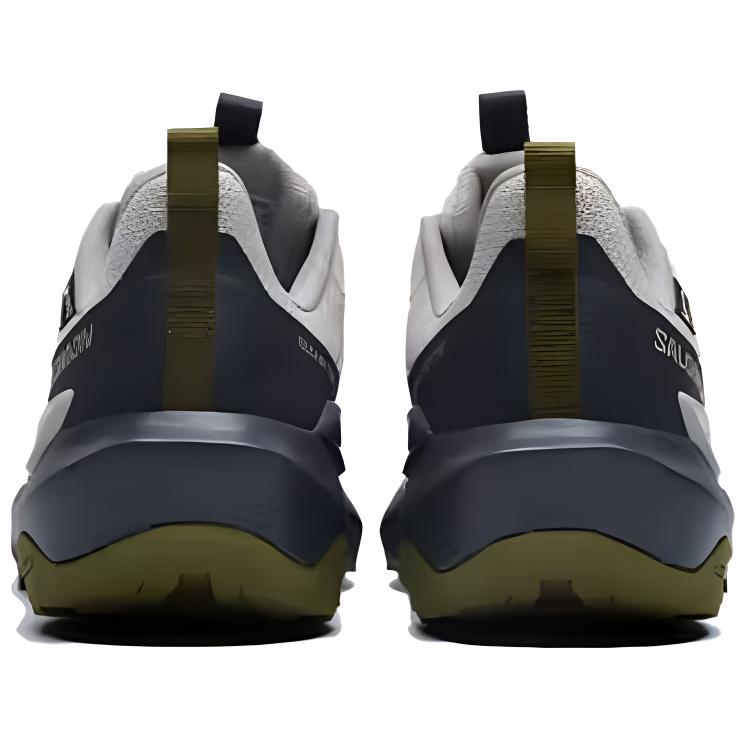 Salomon Elixir Activ Gtx Fabric Soft Comfortable Non-Slip Wear-Resistant Low-Top Hiking Shoes Women Hiking Shoes White Gray Black 476916