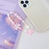 Handmade Beaded Phone Strap Sweet Fresh Style Acrylic 25cm Phone Case Lanyard for Girls
