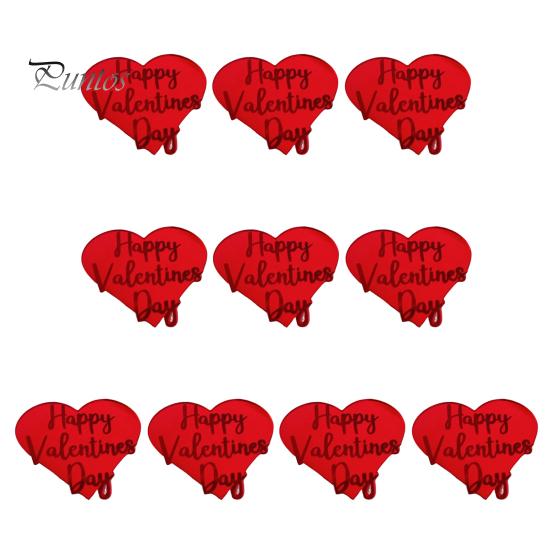 

10 шт. украшений для кексов на День святого Валентина, светоотражающие фигурки для торта, гравированные зеркальные знаки для торта в форме сердца, для свадебной годовщины, помолвки, вечеринки, принадлежностей C