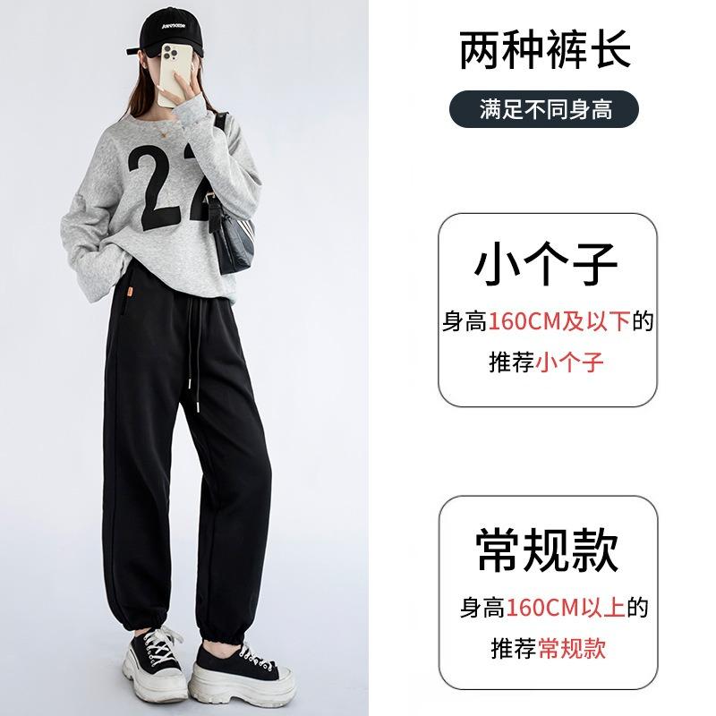 Grey Sweatpants Women's Loose Leggings New Spring and Autumn Casual and Thin Harlan Pants Small Sweatpants