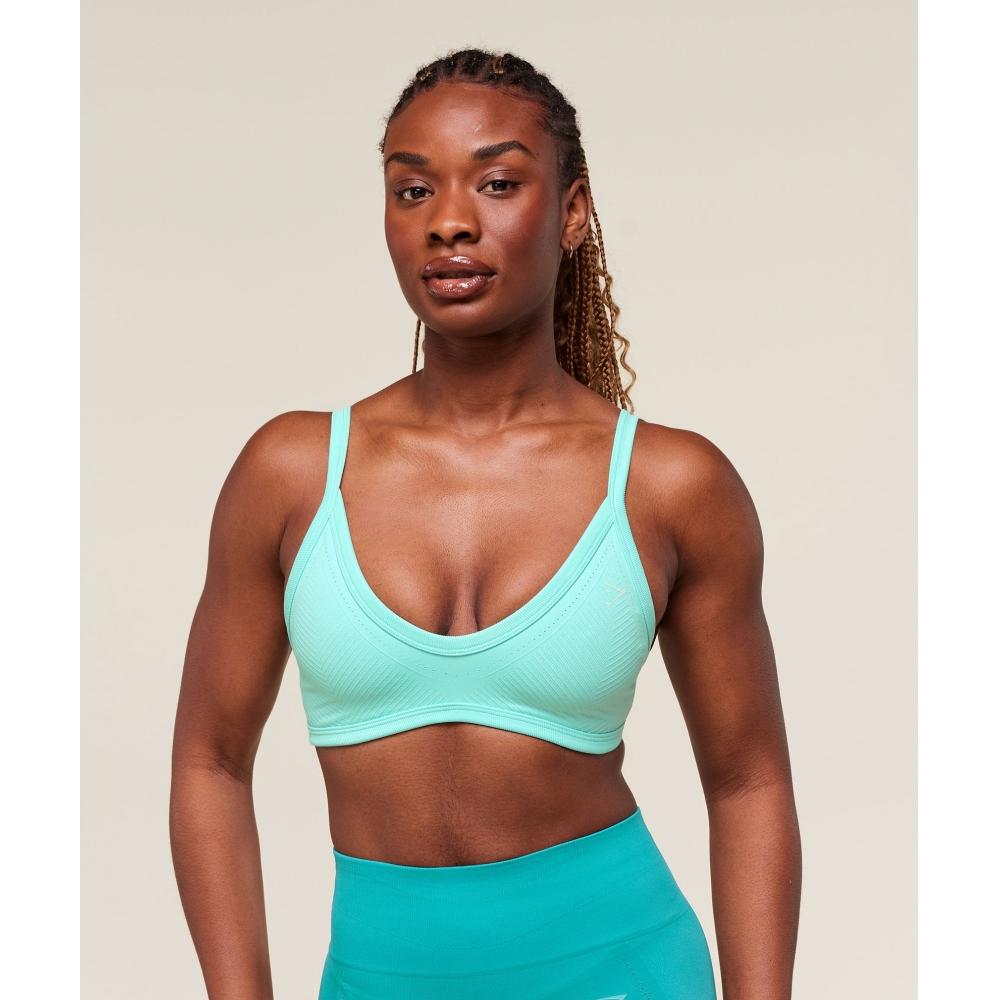

Gymshark Energised Seamless Sports Bra Pop Turquoise B3b2q Tbtp XXL
