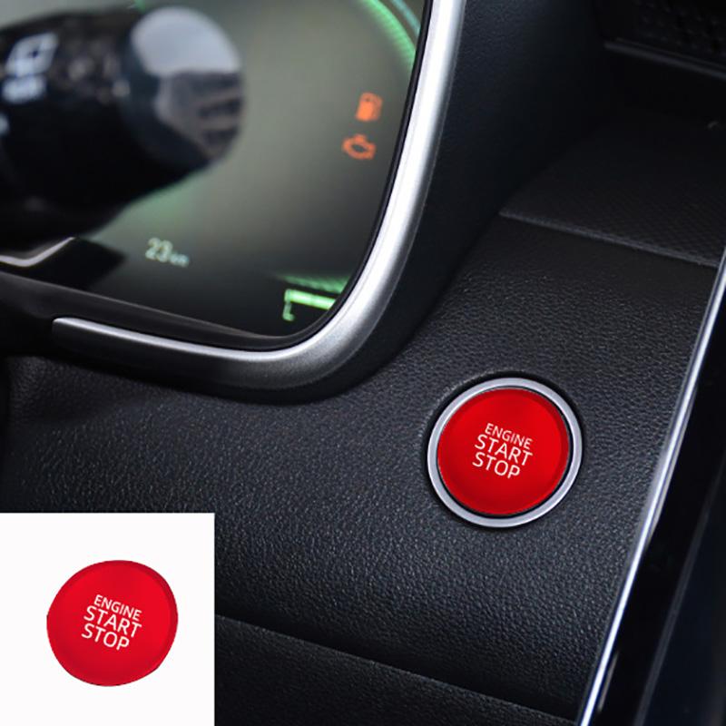 For Hyundai Tucson NX4 Hybrid 2024 2024 2024 Engine Ignition Start Stop Push Button Cover Trim Decorative Sticker Accessories
