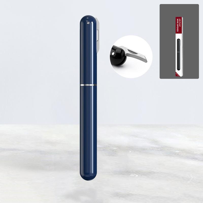 

Открывалка для винных бутылок, винный штопор, банка для удаления пробки, насос для давления воздуха, барные инструменты синий