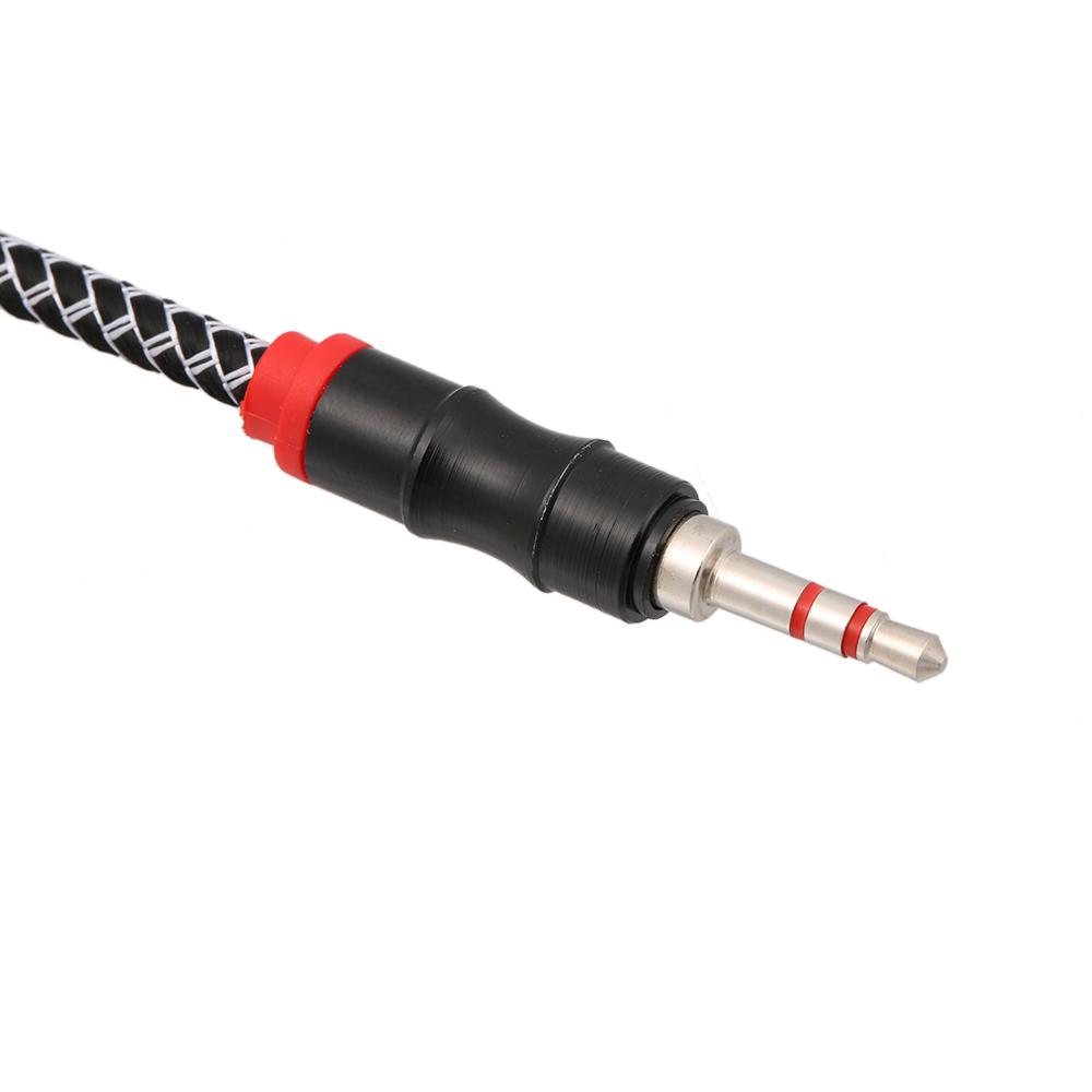 2metrový audio prodlužovací kabel 3,5mm Jack samec-samec AUX kabel 3,5mm audio prodlužovací kabel opletený