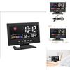 Electronic Lcd Weather Alarm Clock With Backlight And Temperature Function For Bedroom