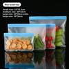 5pcs/set Reusable Silicone Food Storage Containers Stand-Up Design Leakproof Food Preservation Bag Eco-Friendly Zip Shut