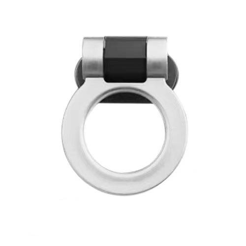 Car Front and Rear Trailer Hook Stickers ABS Adhesive Non-destructive Tow Hook Anti-real Racing Ring Vehicle Tow Towing Hook Set