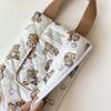 1pc 13x6x24cm Balloon Teddy Quilted Cotton Wet Wipes Bag Car Outing Pushcart Portable Hanging Cloth Tissue Box