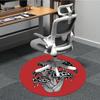 1pc Mushroom Eyes Office Round Area Rug,  Mat Suitable For Office, Under Office Chairs Bedroom Living Room Home Decor, Room Deco