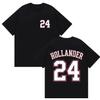 2026 Hot Movie Heated Rivalry Hollander 24 Graphic T Shirt Mens Womens Luxury Fashion Cotton Oversized Tshirt Street Wear Y2K
