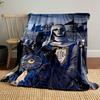 Crusader Knight with Mask Print Blanket Soft and Cozy Perfect for the Living Room Bed Sofa or a Nap,gift