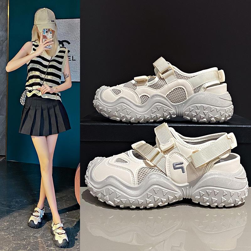 Fashion Fashion Trend Women's Wedge Sandals Non Slip Slipper Platform Ankle Strap Slingback Lightweight Women Shoes Sandalias De Mujer
