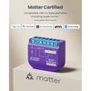 SwitchBot Smart Relay Switch 1,Smart Relay Module with Built-in Hub, Wi-Fi&Bluetooth Switch Compatible with Alexa/Apple Homekit/Google Home/Matter
