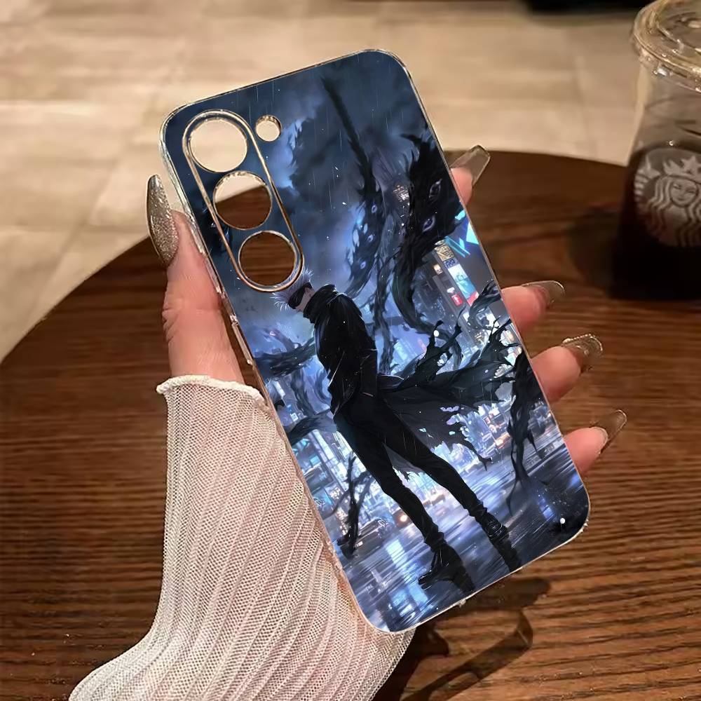 

Popular Anime Characters S-satoru- Gojo Clear Phone Case for Samsung Galaxy A71, A70, A52, A51, A40, A30 Samsung a31