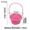 Beautiful Handmade Flower Storage Basket Hand-Woven Round Shape Storage Baskets Shopping Storage Hamper Basket