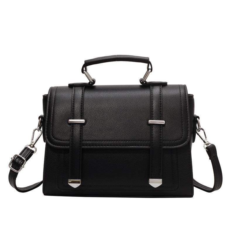 Elegant Textured Leather Handbag Classic Square Bag Fashion Crossbody Bag Versatile Tote Bag Minimalist Comfort Shoulder Bag