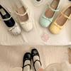 Candy Color Women Mary Jane Shoes Fashion Shallow Butterfly-knot Shoes Ladies Elegant Dress Internal Elevation Shoes