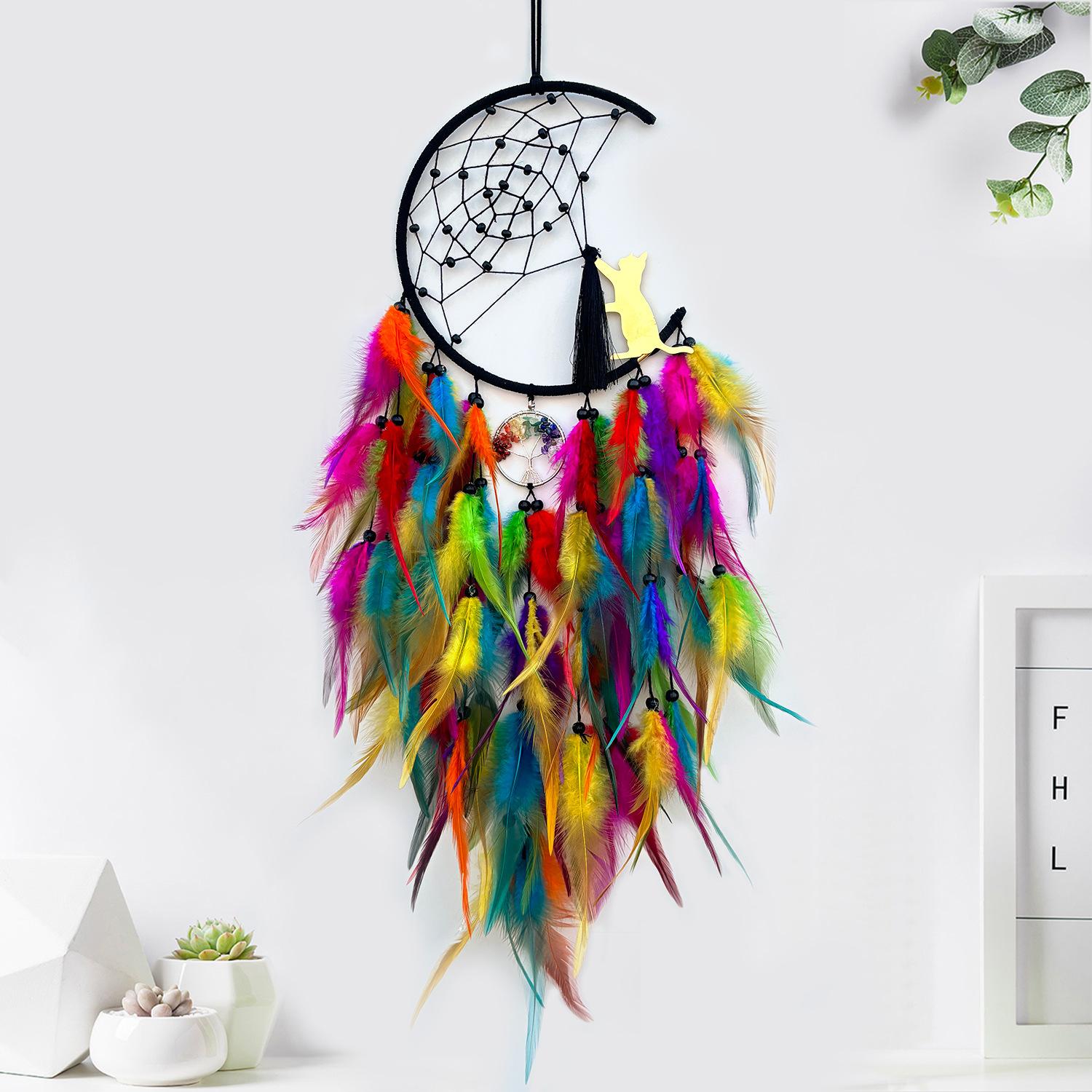 

Home Decoration Dreamcatcher Room Decoration Crafts Feather Hanging