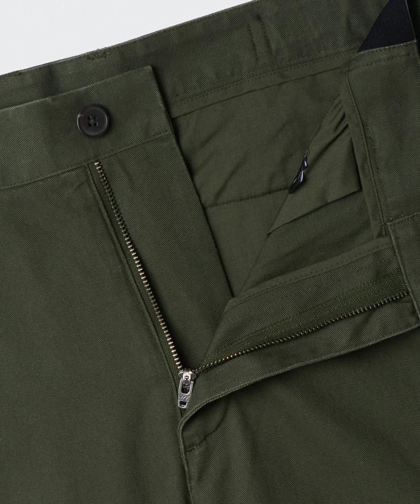 MUSINSA STANDARD Regular Fit Hidden Elastic Waist Chino Pants [Khaki]